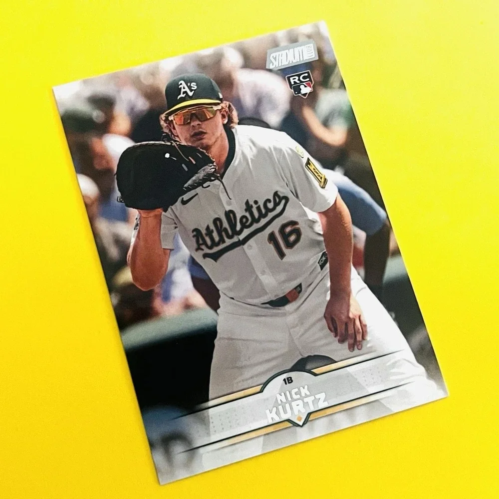 2025 Topps Stadium Club Nick Kurtz Base Rookie Card #9 RC‎ Athletics